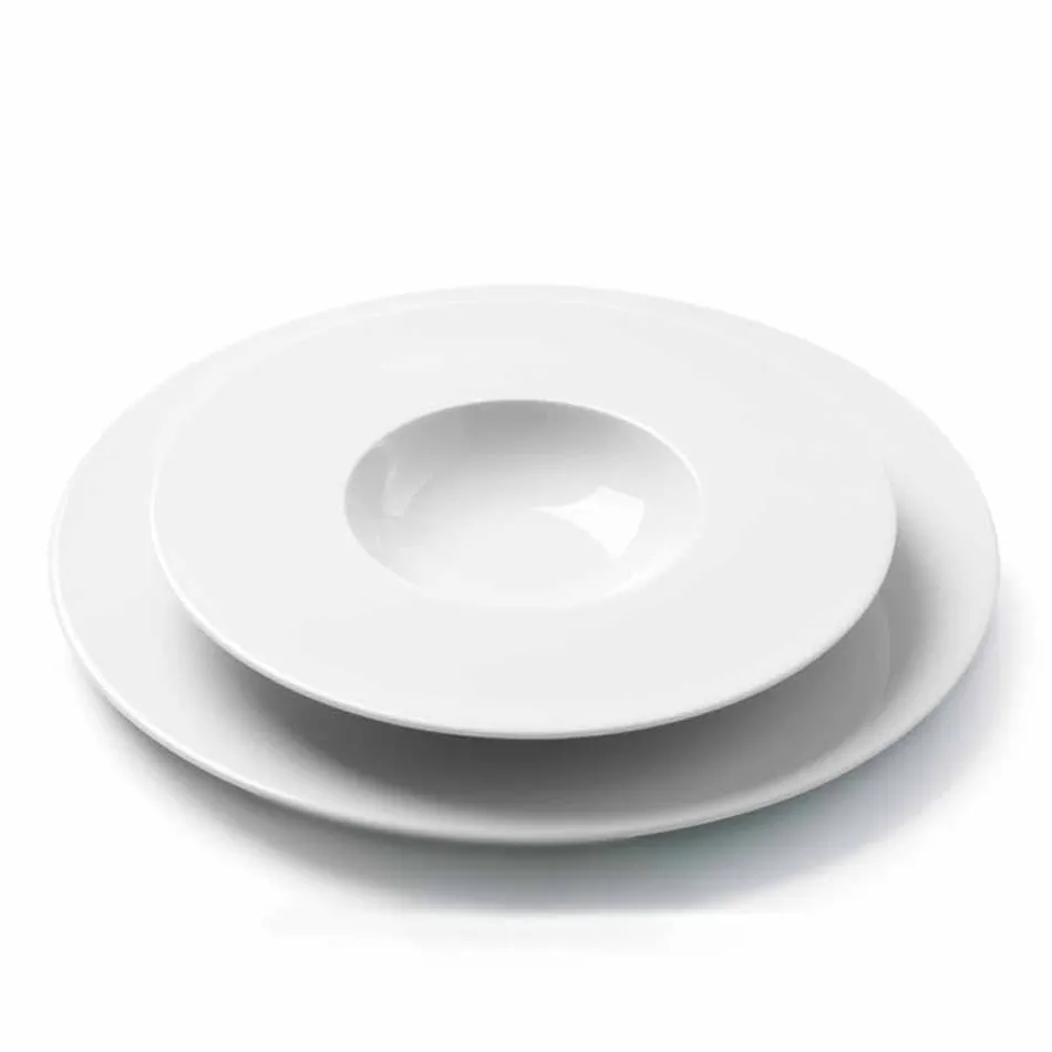 Set de cină modernă și elegantă din porțelan 24 bucăți - telescop Viadurini