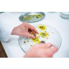 Serviciu de plăci de cină în antracit sau gresie maronie 18 bucăți - Diletta Viadurini