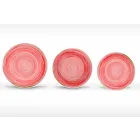 Serviciu de farfurie de masă colorată și modernă din porțelan de 18 bucăți - Rurolo Viadurini