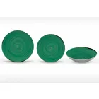 Serviciu de farfurie de masă colorată și modernă din porțelan de 18 bucăți - Rurolo Viadurini