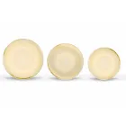 Serviciu de farfurie de masă colorată și modernă din porțelan de 18 bucăți - Rurolo Viadurini