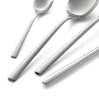 Set de tacâmuri din oțel inoxidabil lustruit cu design pătrat, 24 de bucăți - Bumbun Viadurini