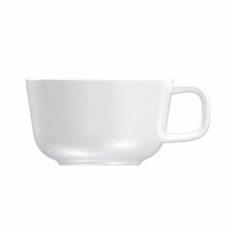 Serviciu de cupe și farfurioare cu ceainic de porțelan și ulcior de lapte 14 bucăți - Arctic Viadurini