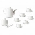 Ceașcă de cafea Set în design portelanat alb, ambalabil 15 piese - Samantha