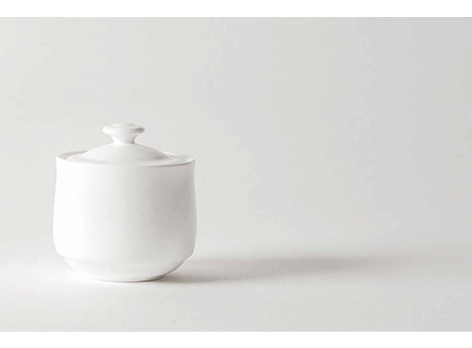 Ceașcă de cafea Set în design portelanat alb, ambalabil 15 bucăți - Samantha Viadurini