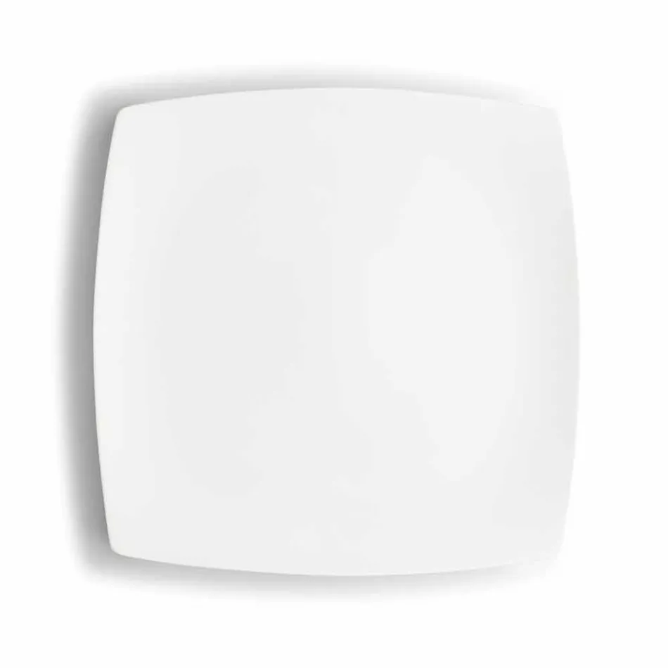 Cești de cafea albe din porțelan Serviciu de design modern 8 bucăți - Duomo Viadurini