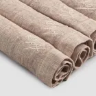 Serviciu Elegant de Servetel de In cu Margine Pliata, 6 Piese Colorate - Onestini Viadurini