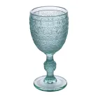 Set 12 Pahare 210 ml in Sticla Colorata si Lucrare Relief - Apus Viadurini