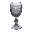 Set 12 Pahare 210 ml in Sticla Colorata si Lucrare Relief - Apus Viadurini