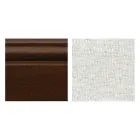 Set de 2 scaune din lemn de nuc și material textil cu picioare strunjite, fabricate în Italia - Biotite Viadurini