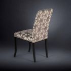 2 septembrie scaune moderne tapițate, cu picioare din lemn în Audrey negru Viadurini