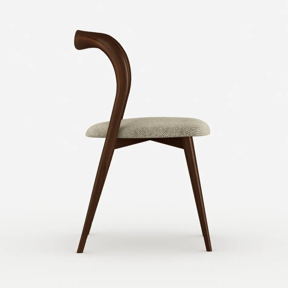 Set de 4 scaune elegante de sufragerie din lemn masiv, fabricate în Italia - Numa Viadurini