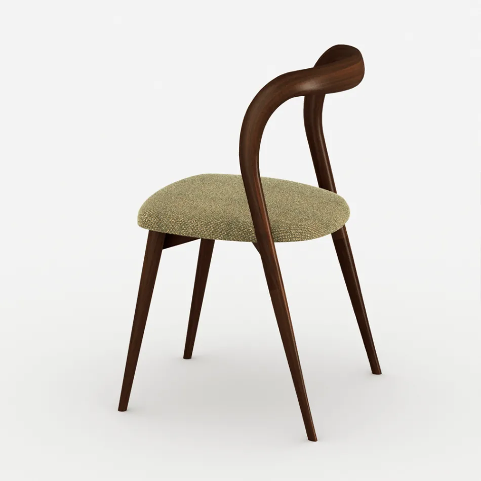 Set de 4 scaune elegante de sufragerie din lemn masiv, fabricate în Italia - Numa Viadurini