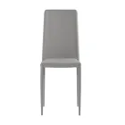 Set de 4 scaune moderne din piele ecologică albă, gri sau gri porumbel - Dora Viadurini