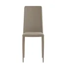 Set de 4 scaune moderne din piele ecologică albă, gri sau gri porumbel - Dora Viadurini