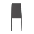 Set de 4 scaune moderne din piele ecologică albă, gri sau gri porumbel - Dora Viadurini