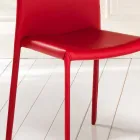 04 septembrie scaune moderne Joy imitație de piele, acoperite în întregime Viadurini