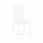 04 septembrie scaune moderne Joy imitație de piele, acoperite în întregime Viadurini