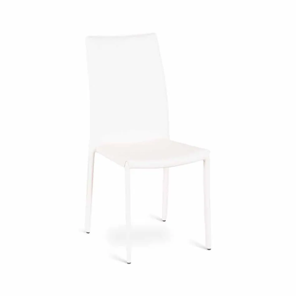 04 septembrie scaune moderne Joy imitație de piele, acoperite în întregime Viadurini