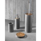 Set de accesorii pentru baie de rășină alb sau gri din rășină - Fox Viadurini