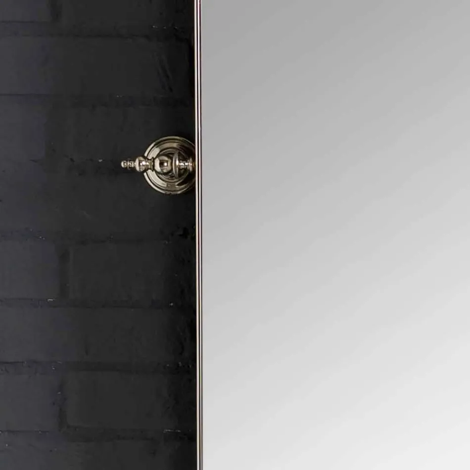 Set de baie cu dublă consolă în ceramică albă de structură liniară Viadurini