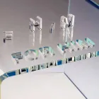 Seturi de noptiere de design modern în metacrilat Made in Italy - Leielui Viadurini