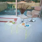 Seturi de noptiere de design modern în metacrilat Made in Italy - Leielui Viadurini