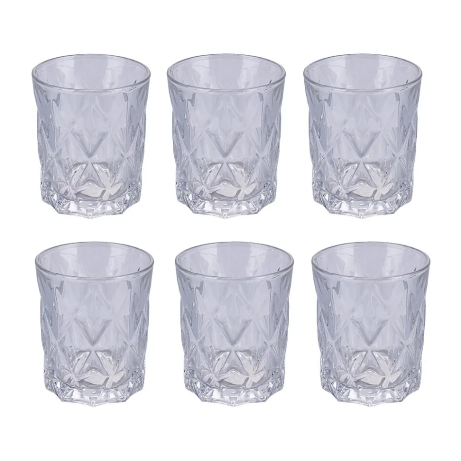 Set 12 pahare cu apa 300 ml in sticla Crafted - cana Viadurini