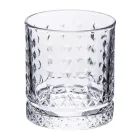 Set 12 Pahare Apa 400 ml in Sticla cu Decoratiuni Diamant - Wisky Viadurini