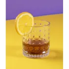 Set 12 Pahare Apa 400 ml in Sticla cu Decoratiuni Diamant - Wisky Viadurini