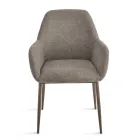 Set de 2 fotolii tapițate din material textil colorat și cadru metalic - Valeria Viadurini