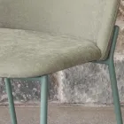 Set 2 Scaune de Sufragerie din Tesatura si Metal Made in Italy - Iedera Viadurini