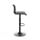 Set 2 Scaune de Bar din Piele Sintetica si Otel - Potasiu Viadurini