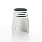 Set 2 taburete din polipropilena si scaun din stofa - hamsii Viadurini