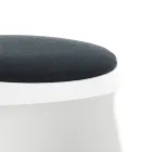 Set 2 taburete din polipropilena si scaun din stofa - hamsii Viadurini