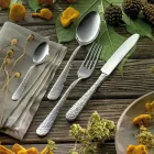 Set de 24 de tacamuri din otel lustruit cu gravura Made in Italy - Nara Viadurini