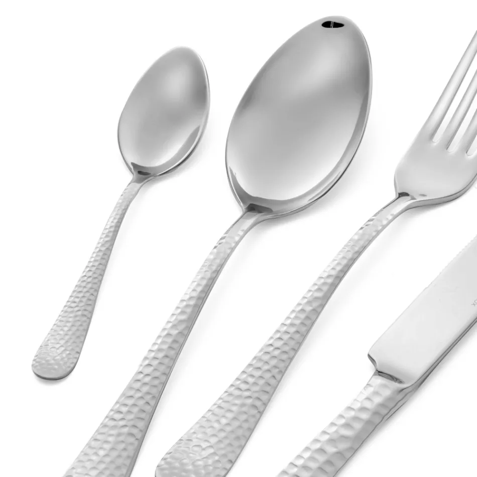 Set de 24 de tacâmuri din oțel inoxidabil lustruit Made in Italy - Istorie Viadurini