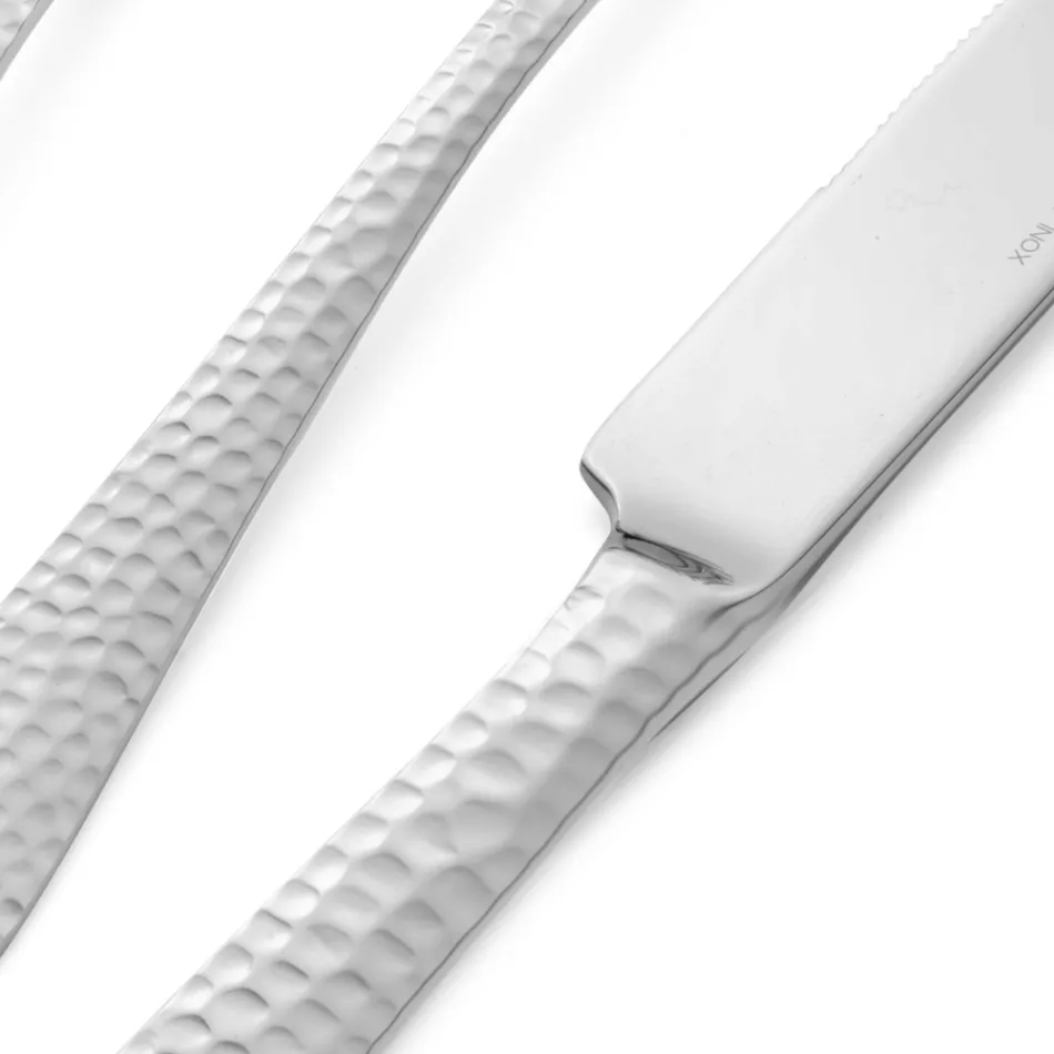 Set de 24 de tacâmuri din oțel inoxidabil lustruit Made in Italy - Istorie Viadurini