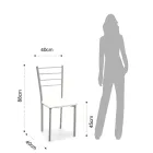 Set 4 Scaune cu Structură Metal Vopsită Gri - Galletto Viadurini