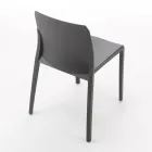 Set de 4 scaune pentru exterior și interior din polipropilenă de diferite culori - Construit Viadurini