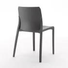 Set de 4 scaune de exterior și de interior din polipropilenă de diferite culori - Construit Viadurini