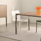 Set de 4 scaune pentru exterior și interior din polipropilenă de diferite culori - Construit Viadurini