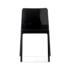 Set de 4 scaune pentru exterior și interior din polipropilenă de diferite culori - Construit Viadurini