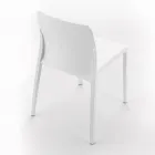 Set de 4 scaune pentru exterior și interior din polipropilenă de diferite culori - Construit Viadurini