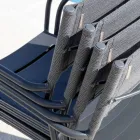 Set de 4 scaune de grădină din metal galvanizat și Batyline - Prestigio Viadurini