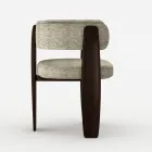 Set de 4 scaune de masă din lemn masiv, fabricate în Italia - Chile Viadurini