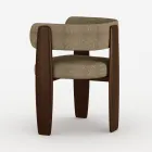 Set de 4 scaune de masă din lemn masiv, fabricate în Italia - Chile Viadurini