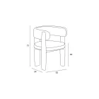 Set de 4 scaune de masă din lemn masiv, fabricate în Italia - Chile Viadurini