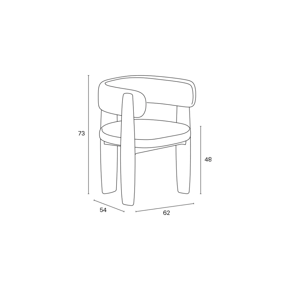 Set de 4 scaune de masă din lemn masiv, fabricate în Italia - Chile Viadurini