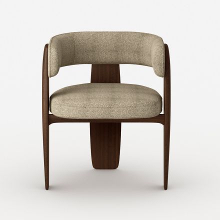 Set de 4 scaune de masă din lemn masiv, fabricate în Italia - Chile Viadurini